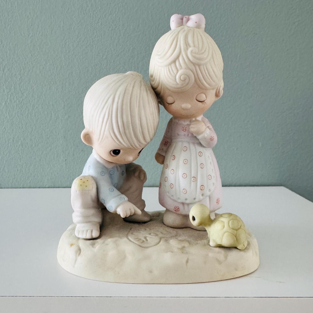 Vintage Precious Moments Figurine 'thou Art Mine' With Box, Collectible ...