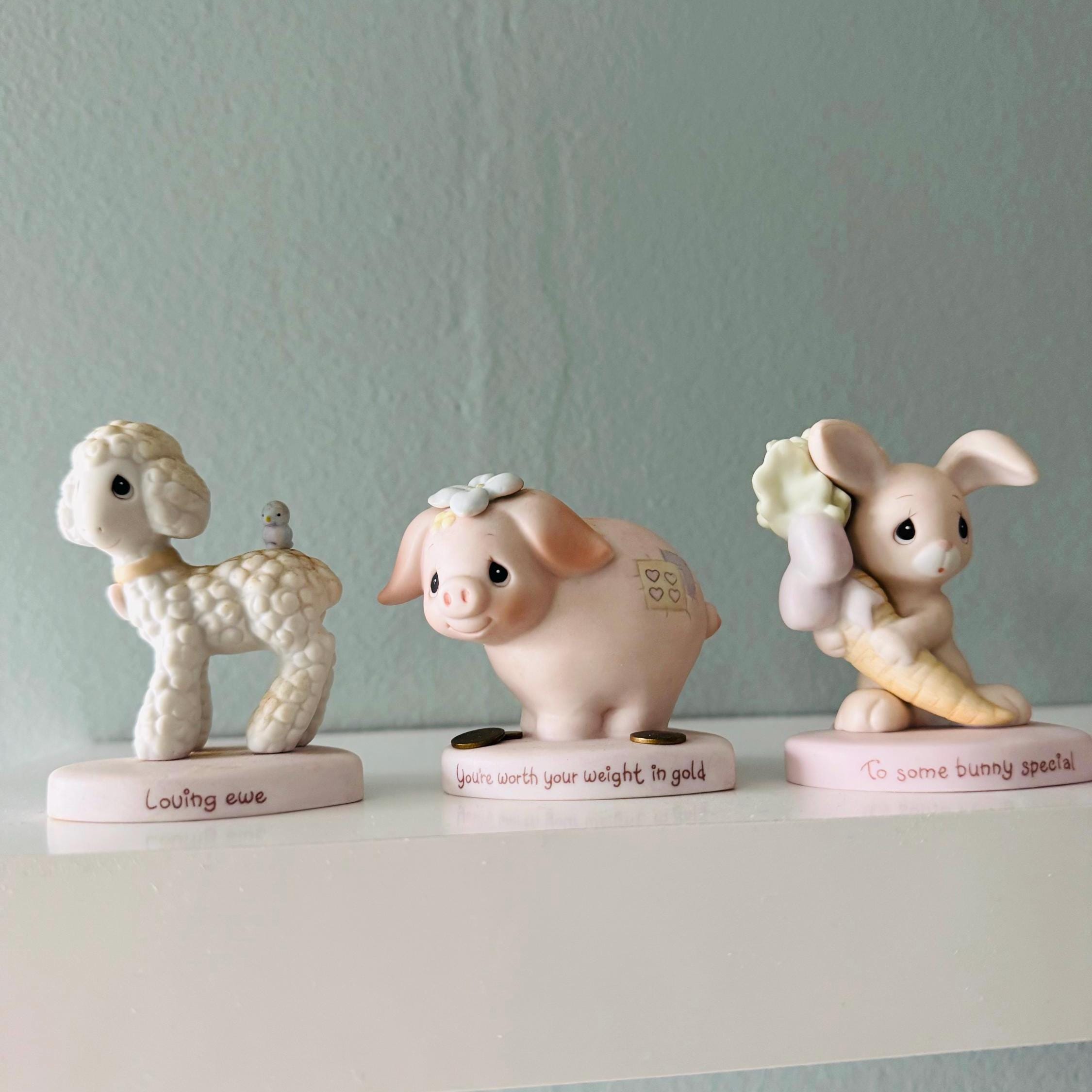 Vintage Precious Moments Figurine 'loving Ewe, to Somebunny Special and ...
