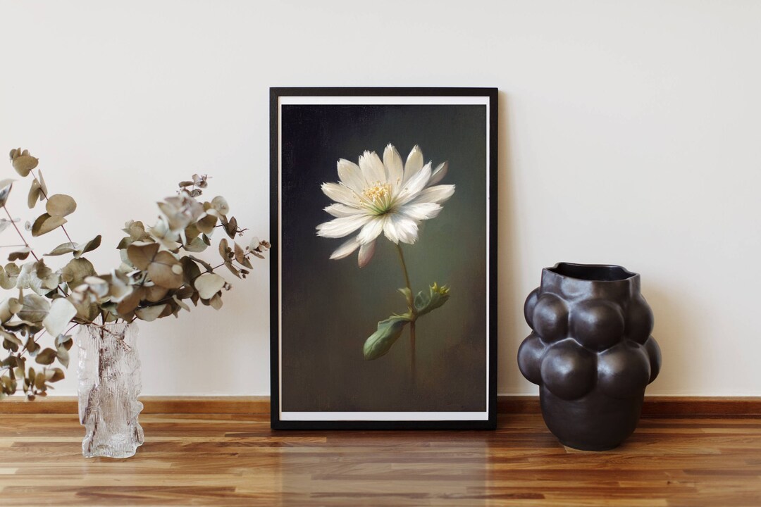 Daisy Flower Different Aspect Ratios PRINTABLE Digital Art Oil Painting Style AI Generated
