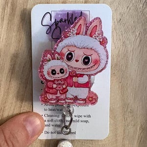Labu badge reel, Mama badge reel, Mama and baby badge reel, Retractable badge reel, Nurses badge reel, Teacher&#39;s badge reel, Labu monster