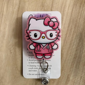 Cute Kitty badge reel, HK badge reel, HK nurse badge reel, Nursing badge reel, Kawaii nurse badge reel, Medical badge reel, Nursing student