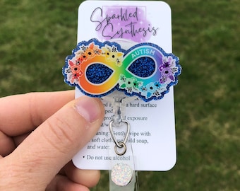 Autism Awareness, Autism Infinity Symbol, Support Autism, Nurses badge reel, medical badge reel, Teachers badge reel, Parents  badge reel