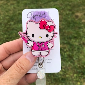 Cute Kitty badge reel, HK badge reel, HK nurse badge reel, Nursing badge reel, Kawaii nurse badge reel, Medical badge reel, Nursing student