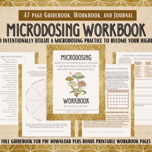Microdosing-werkboek - Handleiding, werkboek en dagboek voor uw microdosepraktijk met psilocybine-paddenstoelen