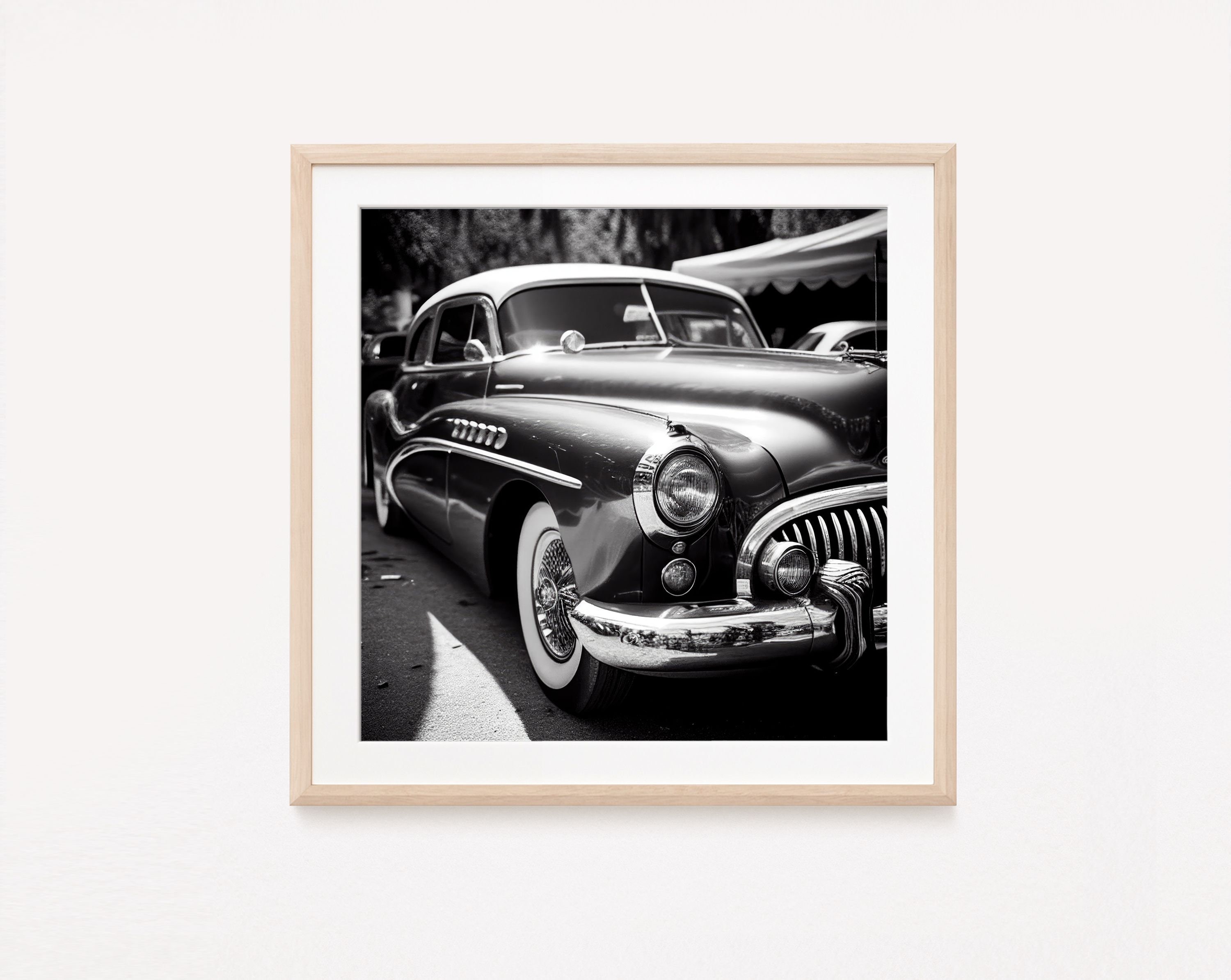 Vintage Car Wall Art Black and White Car Photo Car Art Vintage Car