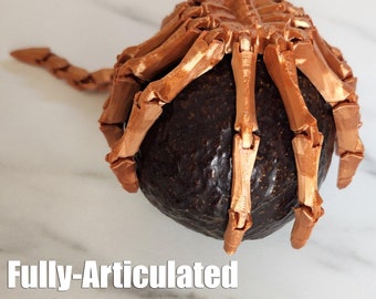Mini Baby Facehugger | Fully Articulated | Xenomorph Alien AVP | Miniature Figure | Customizable Colors | 3D-Printed | Made in USA
