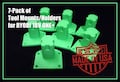 7-Pack Tool Holder/Mount/Bracket | For RYOBI 18V ONE+ Tools | Sturdy Design | Multiple Colors Available | 3D-Printed | Made in USA
