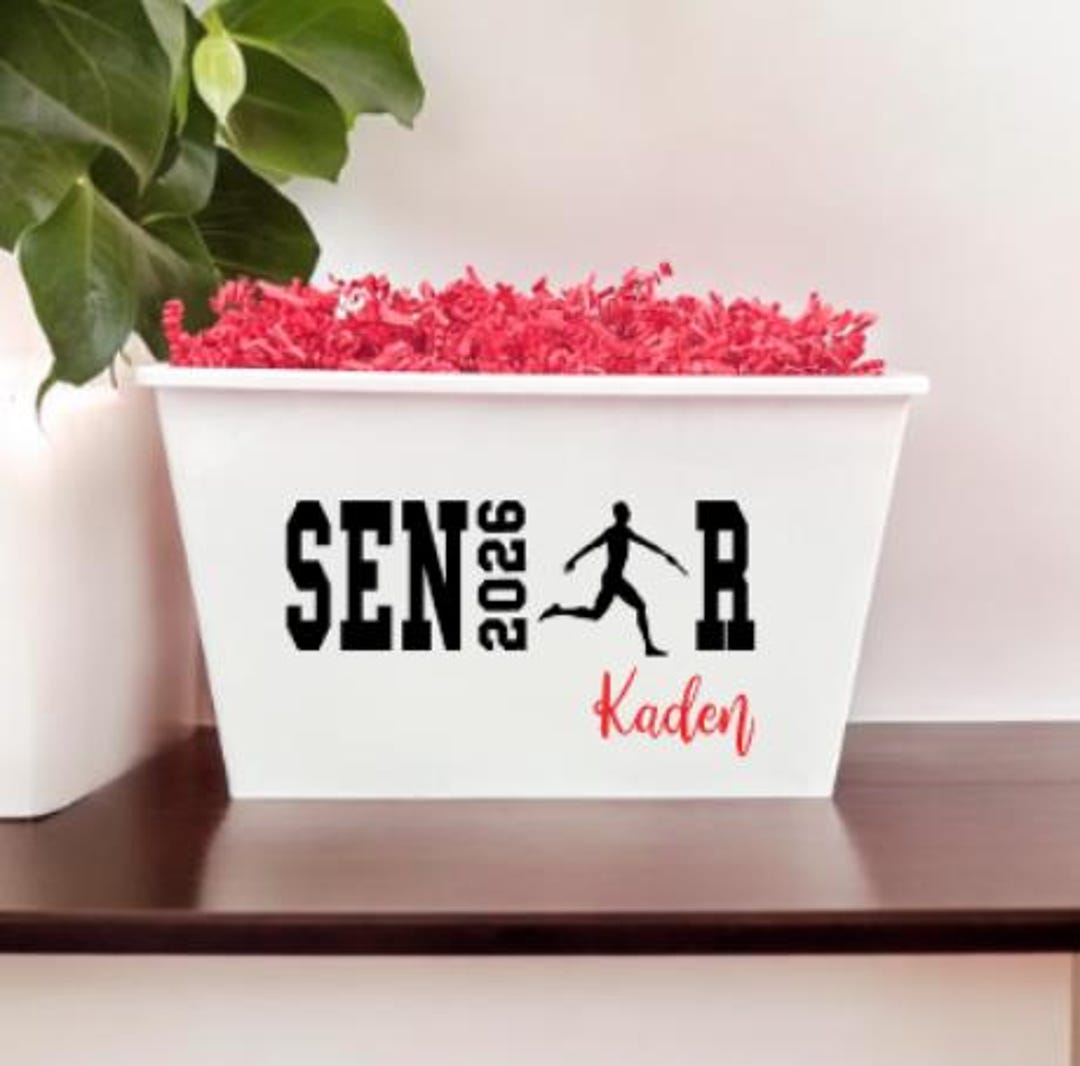 Personalized Sports Graduation Gift Basket - Track Senior 2026 Grad ...