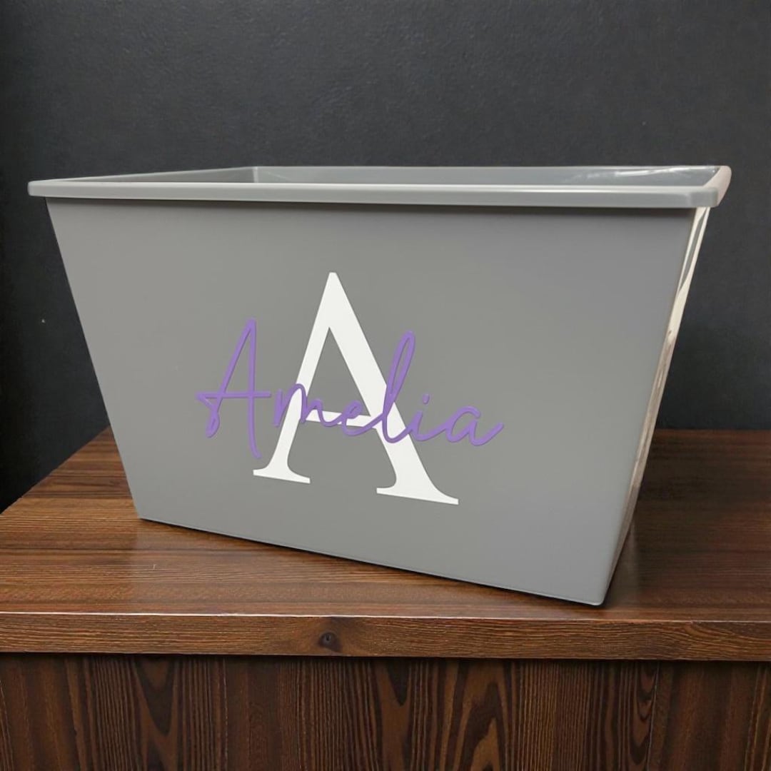 Personalized Name Monogram Plastic Graduation Gift Basket - Senior 2026 ...