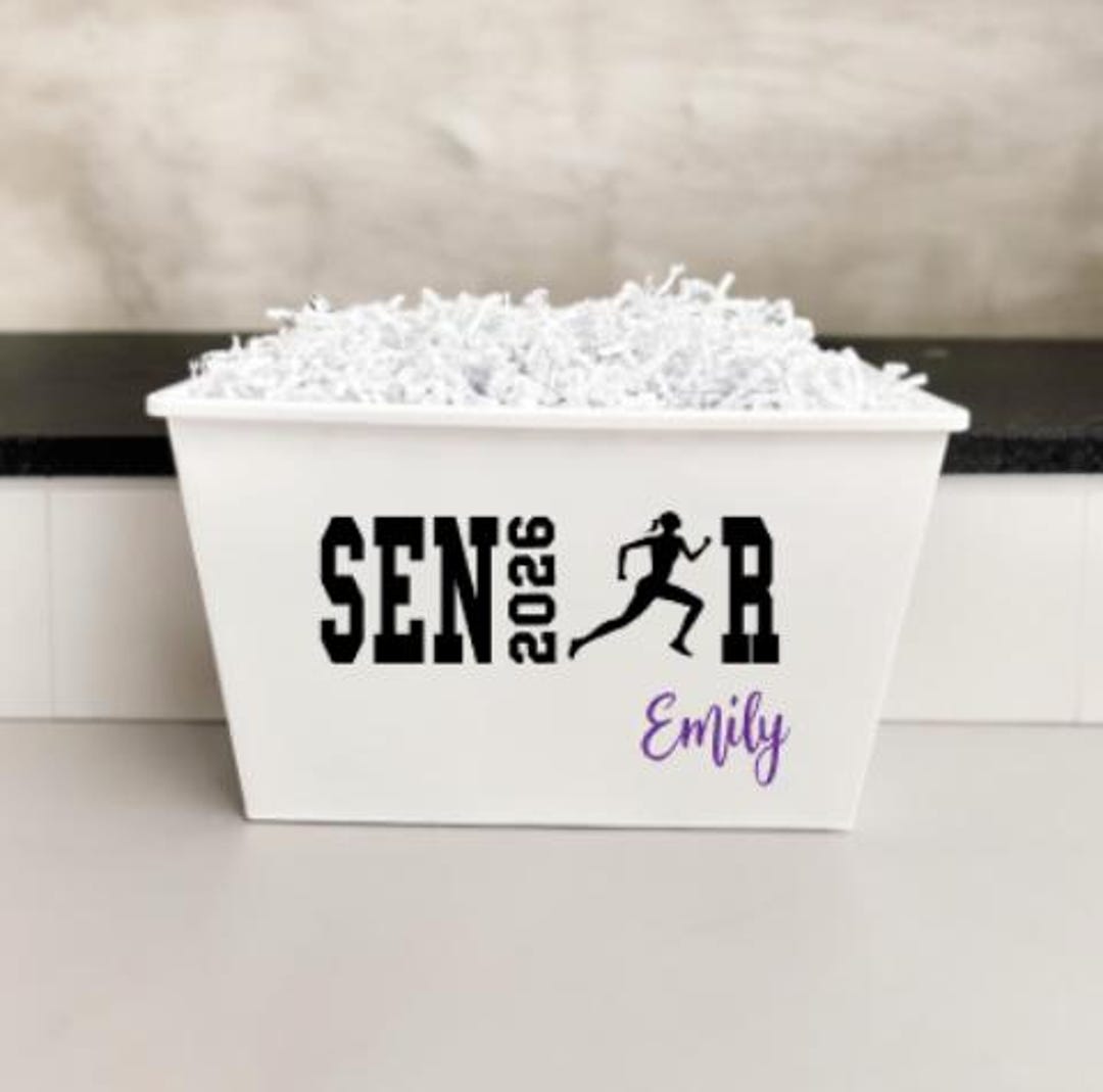 Personalized Sports Graduation Gift Basket - Track Senior 2026 Grad ...