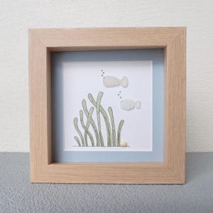Sea Glass Swimming Fish Picture
