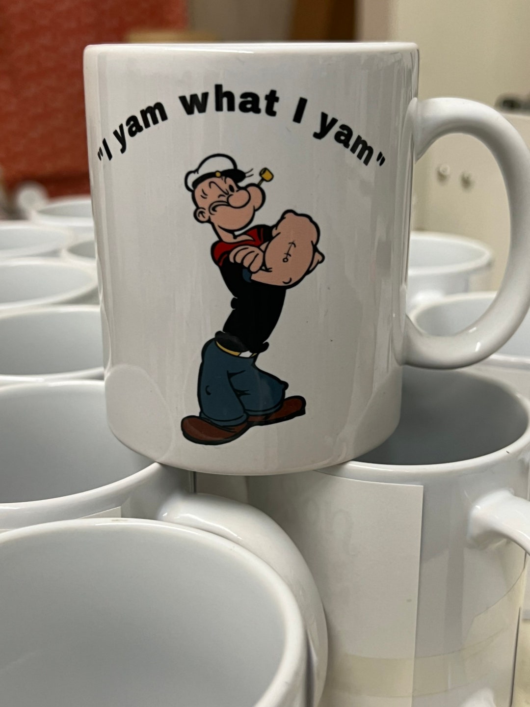 Popeye Mug 11. Oz Etsy