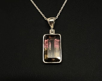 Bi-Color Tourmaline Pendant