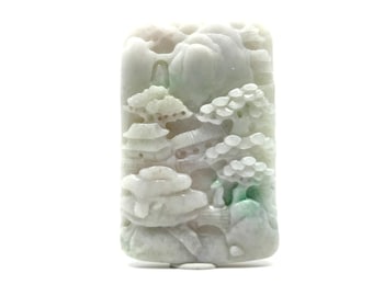 Jade Landscape Carving (Myanmar / Burma)