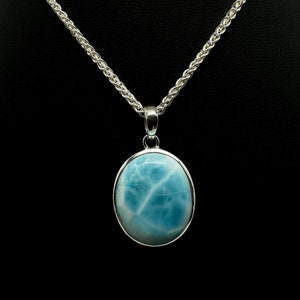 Larimar Oval Pendant