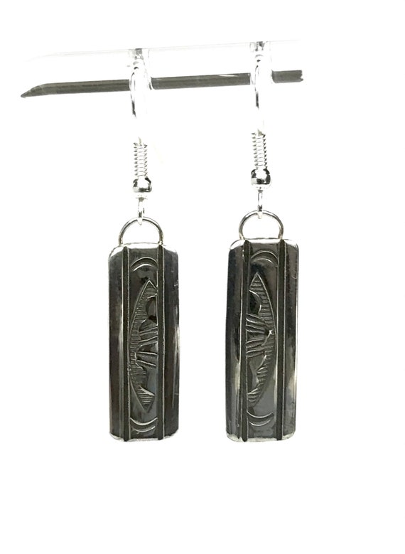 Diné (Navajo) Sterling Silver Earrings