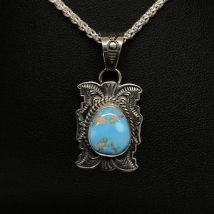 Pendentif Turquoise Diné (Navajo) Golden Hills