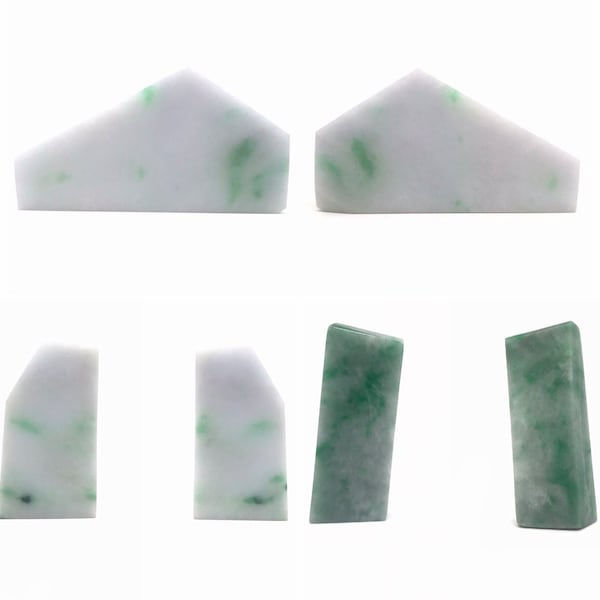 Jade Freeform Slices (Myanmar / Burma)