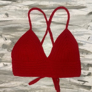 Häkelanleitung: Bustier in rot
