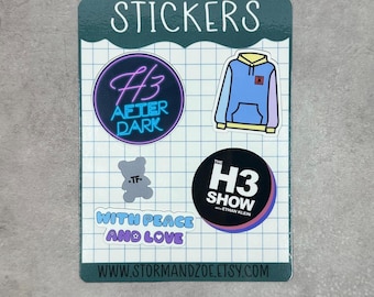 H3 Sticker Sheet | H3 Podcast Stickers