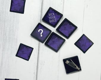 Custom DBD Perk Pins | Set of 4 Handmade Pins