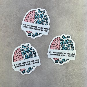 Simple Mind Sticker | Kid Cudi Stickers