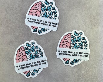 Simple Mind Sticker | Kid Cudi Stickers