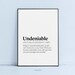 Undeniable Definition Printable Wall Art Motivating Undeniable Meaning ...