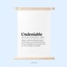 Undeniable Definition Printable Wall Art Motivating Undeniable Meaning ...