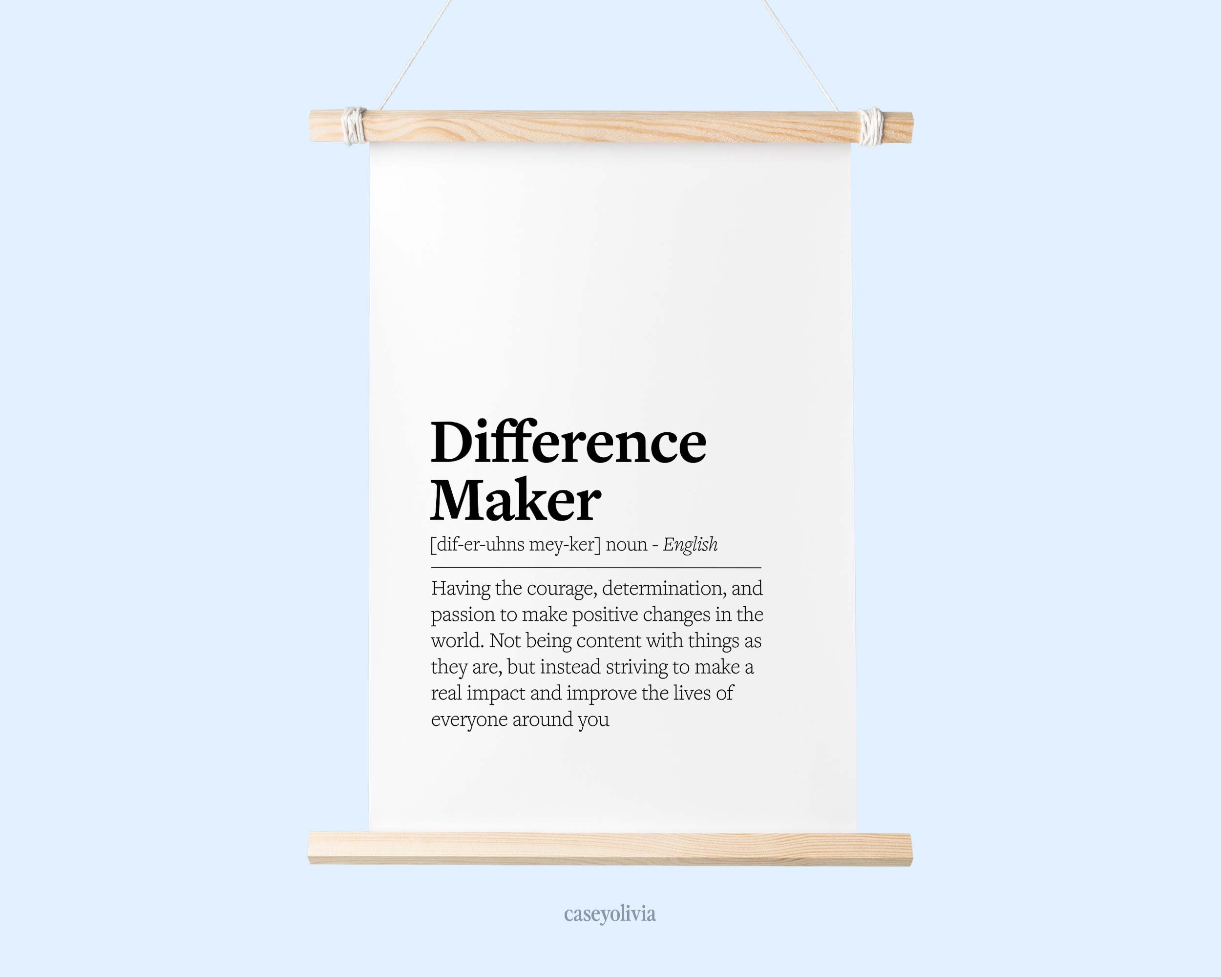 Difference Maker Definition Printable Wall Art Coworker Printable