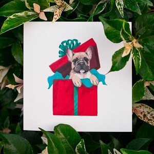 The Nette List - Frenchie / Bulldogge Weihnachtskarte