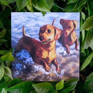 Life is an Adventure - Dachshund Greeting Card - Sausage Dog