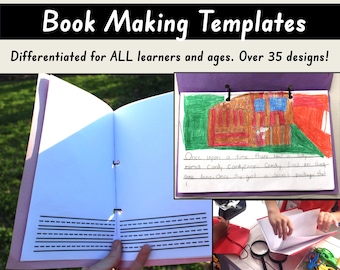 Montessori Child 'Make Your Own Book' Templates: Over 35 Differentiated Designs included!