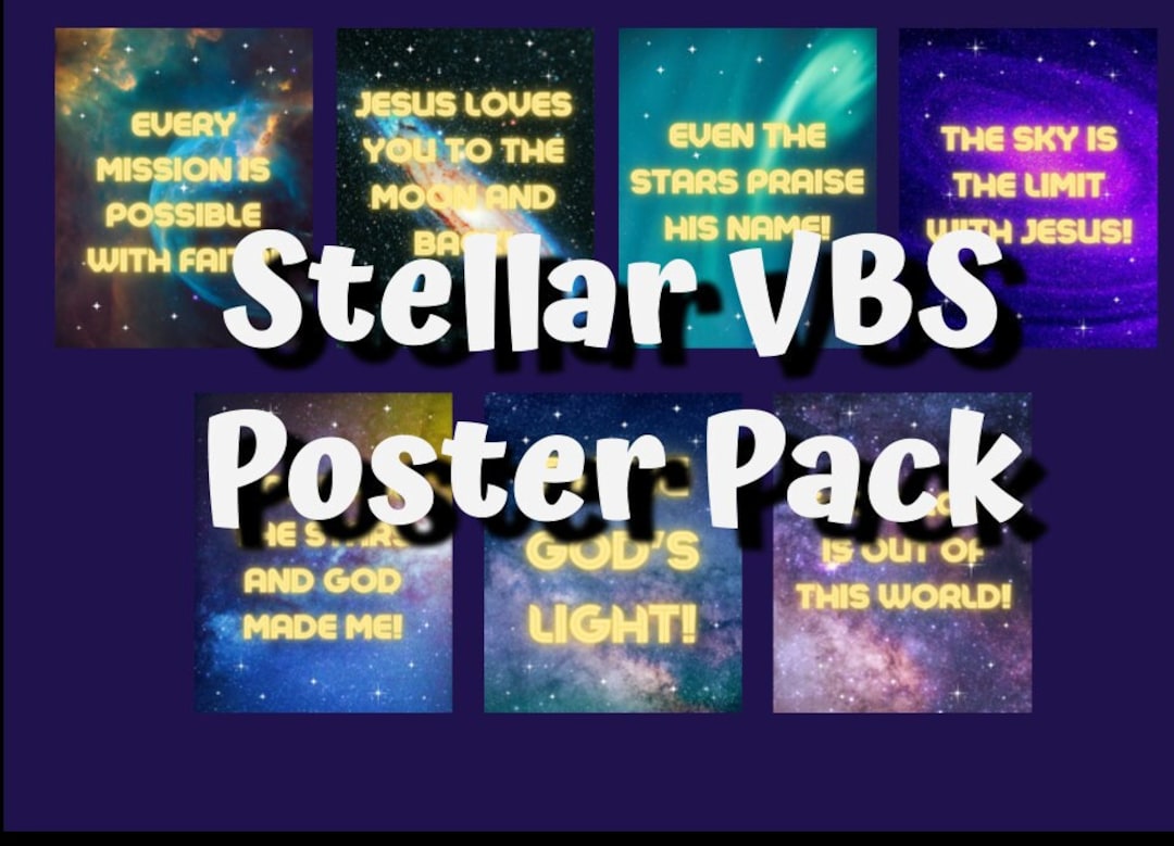 Stellar VBS Poster Pack Etsy
