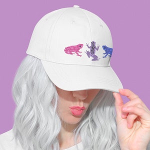 Bi Pride Frog Hat, Subtle Bi Pride, Bisexual Pride Hat, Bi Pride Outfit, Bisexual Gift, Bi Pride Flag, Pride Hats, LGBT Gift, Bi Pride Merch