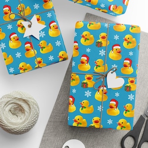 Carta da regalo natalizia a forma di paperella di gomma, carta da regalo carina per bambini, carta da regalo per le feste, paperelle di gomma, regalo di Natale, regalo a forma di paperella di gomma