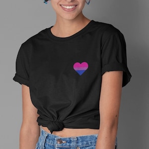 Bi Pride Tshirt, Bisexual Pride Shirt, Subtle Bi Pride, Subtle Pride Shirt, Bi Pride Outfit, Bisexual Flag Shirt, Bi Pride Flag Shirt