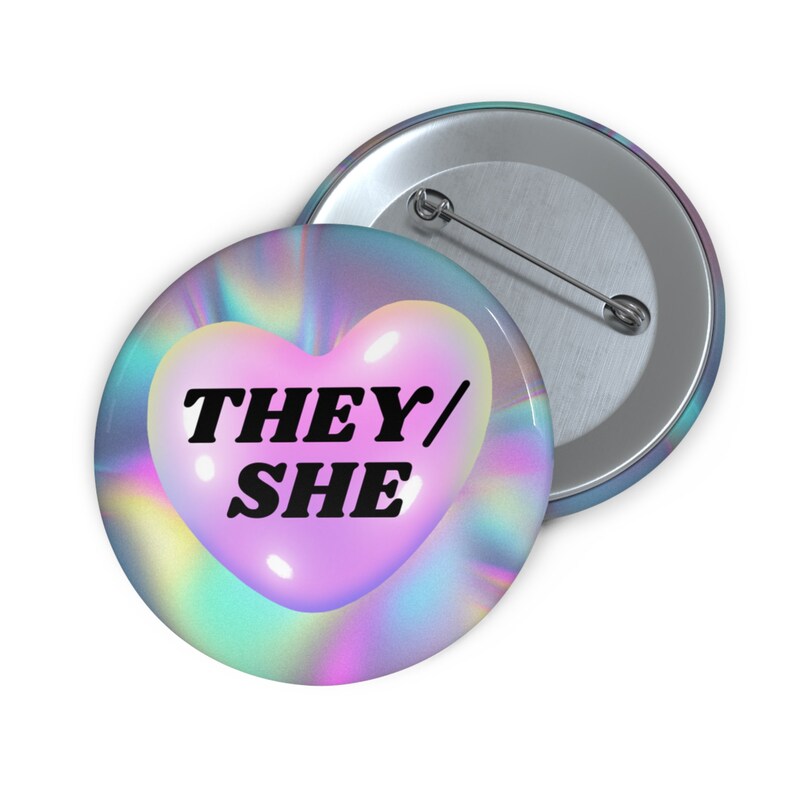 Respect My Pronouns Enamel Pin Hard Enamel Nickel-free Brooch Trans Gender Rights Non-binary - Foto 2