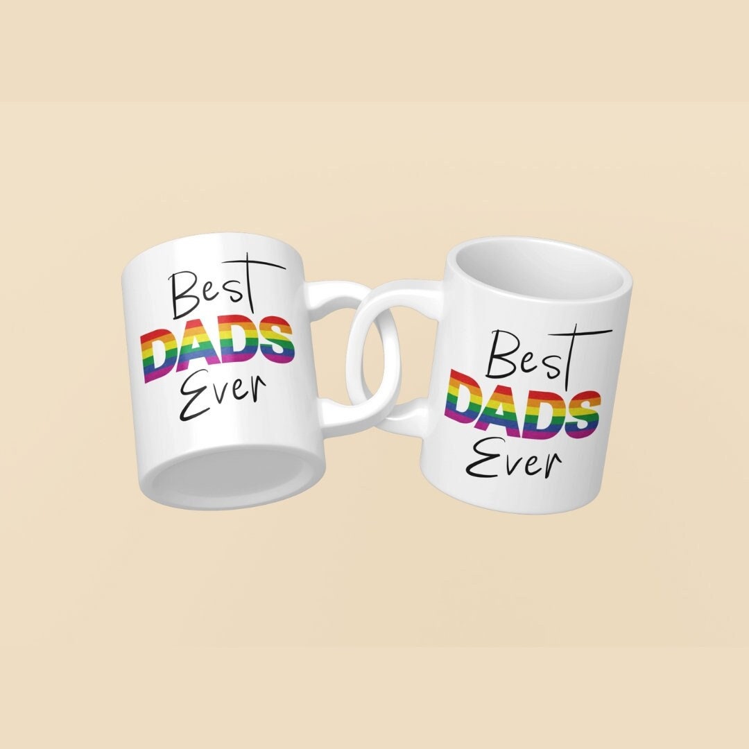 Best Dads Ever Gay Dads Mug Set of 2, Gay Fathers Day Gift, Gay Dad Gift From Kids, Gay Couples