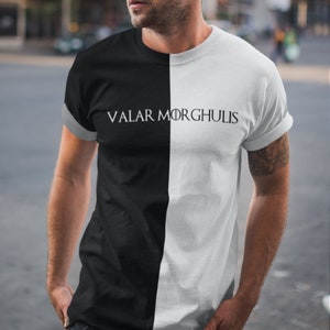 Valar Morghulis Valar Dohaeris Shirt, Gift for Fantasy Lovers, MugShotz Reacts Merch