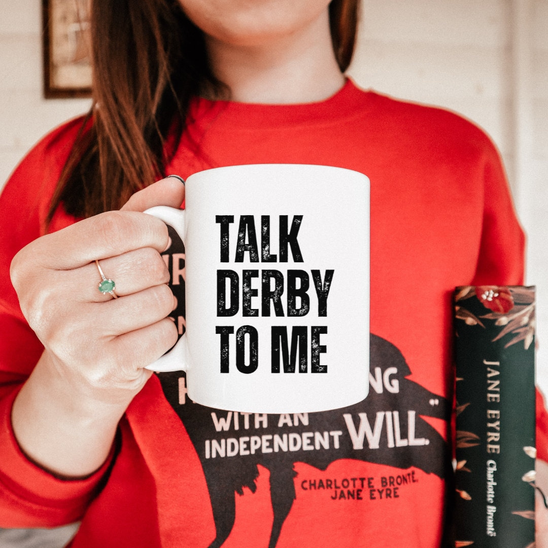 Roller Derby Mug, Roller Derby Gifts, Talk Derby to Me, Gift for Derby