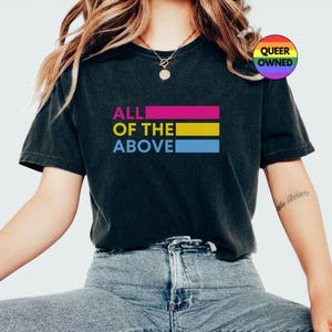 Pansexual Pride Tee, Pan Pride T-shirt, Pansexual Shirt, Queer Fashion, LGBTQ Apparel, All of the Above Tee, Pansexual Flag Shirt