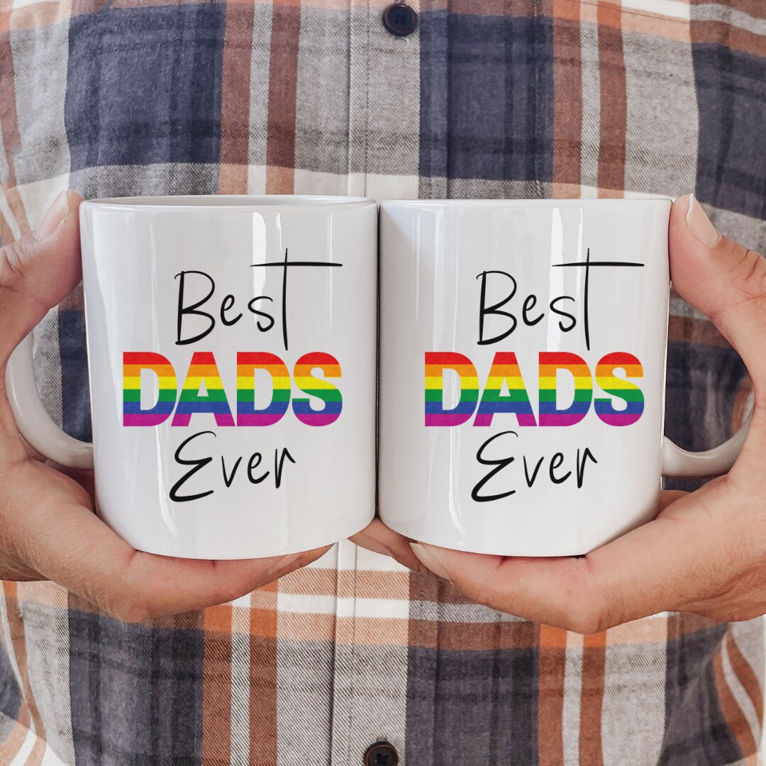 Best Dads Ever Gay Dads Mug Set of 2, Gay Fathers Day Gift, Gay Dad Gift From Kids, Gay Couples