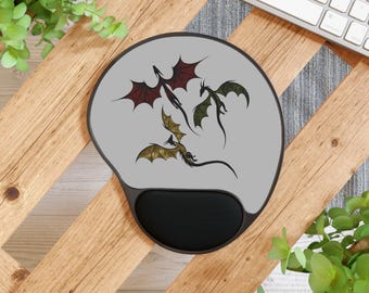 ドラゴンマウスパッド（リストサポート付き）、ファンタジー