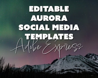 Aurora Social Media Templates for Adobe Express