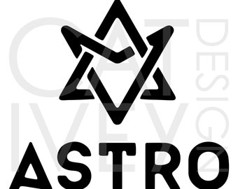 Kpop ASTRO SVG Logo Cut File Template