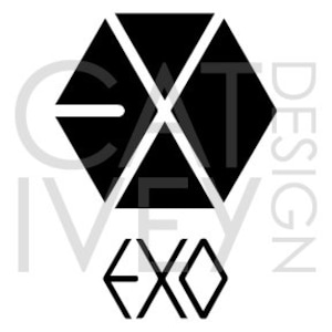 Kpop EXO SVG Logo Cut File Template