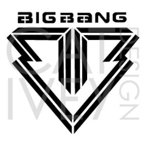 Kpop Big Bang SVG Logo geschnitten Datei Vorlage
