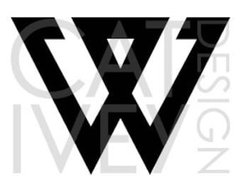 Plantilla de archivo de corte del logotipo SVG de Kpop WINNER