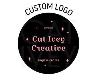 Logotipo personalizado simple Logotipo de texto personalizado Logotipo personal Crea tu propio logotipo